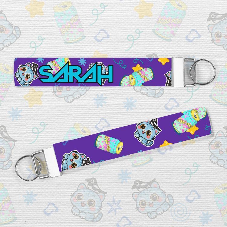 KPop Demon Hunter inspired Wristlet purple