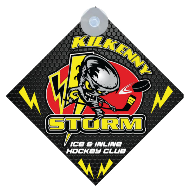 Car Window Sign Kilkenny Storm Hockey
