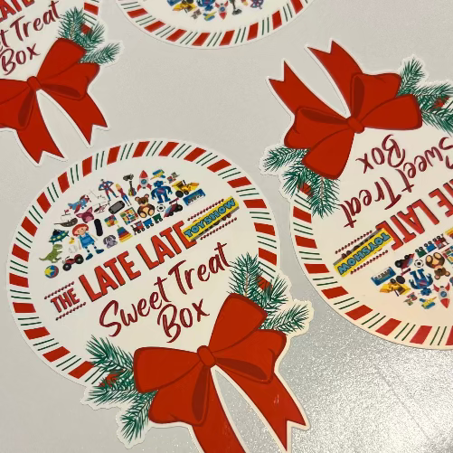 Toy Show Box Stickers