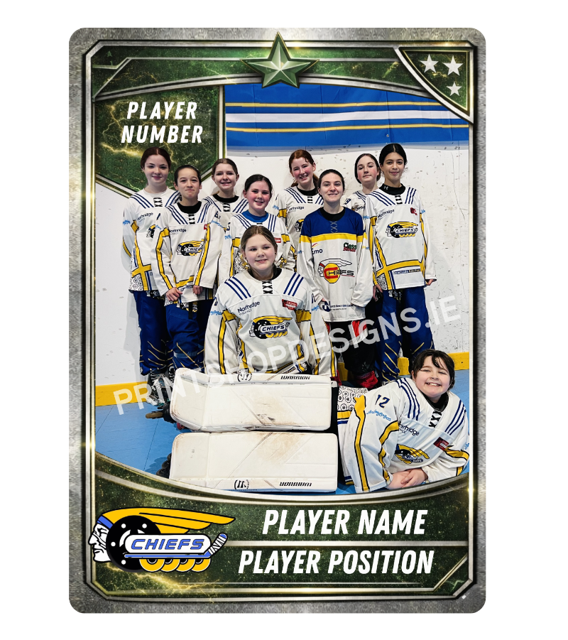 Bangor Chiefs Emerald Cup Trading Card