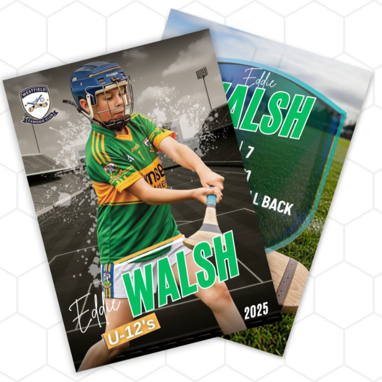 Baseball trading card of a player in green and yellow uniform with 'Walsh' on it.
