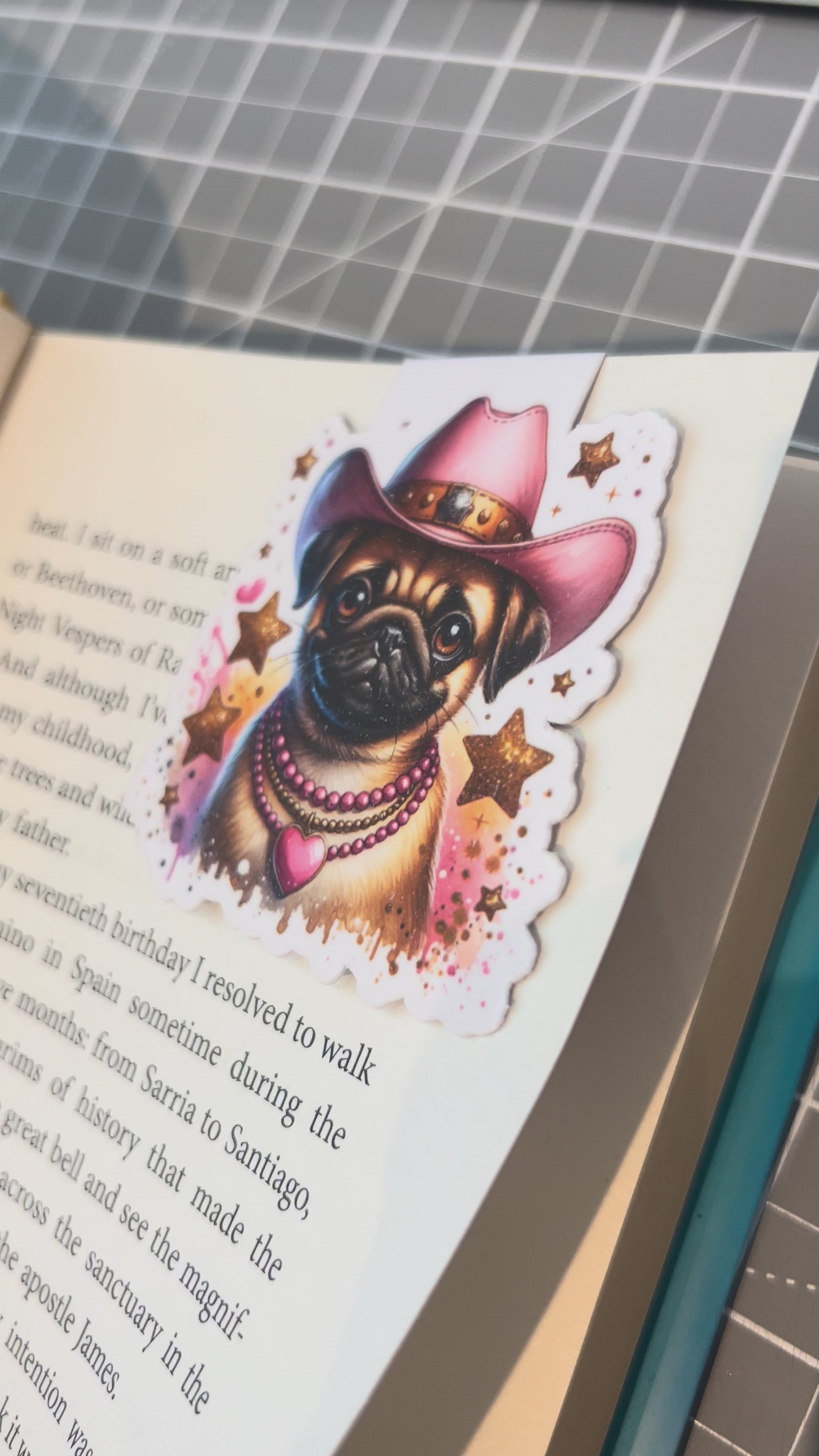 Pug Magnetic Bookmark