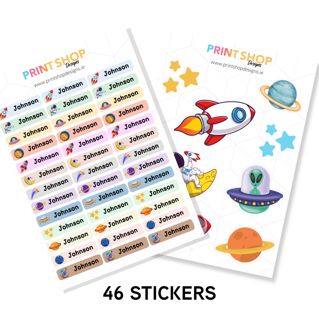 Space Sticker Sheets