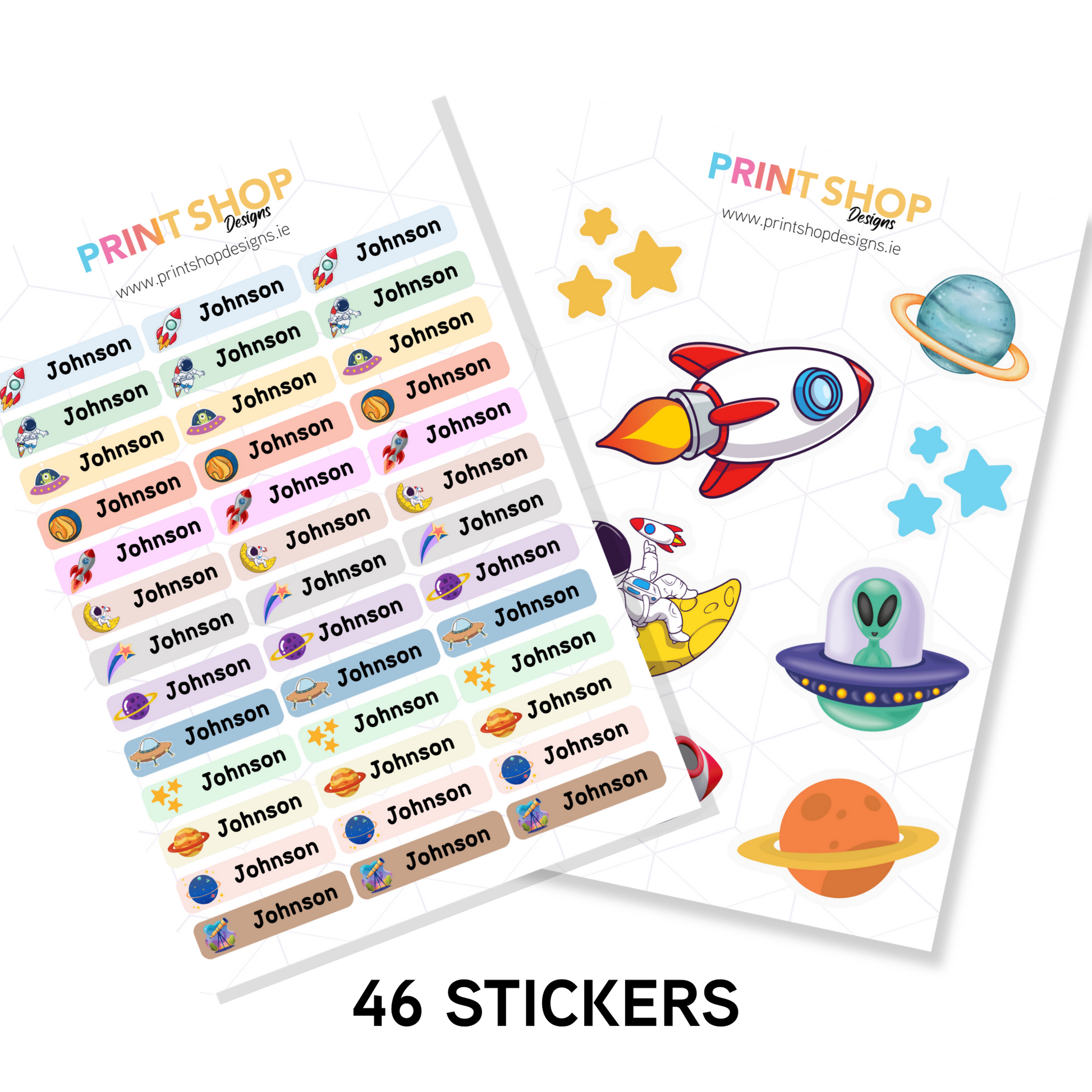 Space Sticker Sheets