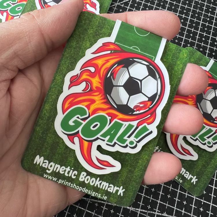Magnetic Bookmarks made in Ireland Soccer bookmarks